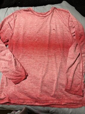 Tommy Bahama IslandZone Heathered Pink Long Sleeve Tee